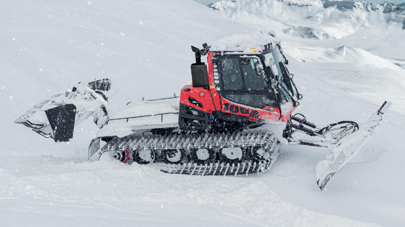 Uusi PistenBully 100 ParkPro – täydellinen kone pienille ja keskisuurille snowparkeille