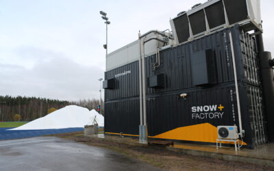 Vantaan Hakunilassa hiihdetään taas Kessu Oy:n toimittaman Snow Factoryn ansiosta.